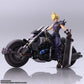 Final Fantasy VII Bring Arts Figura y vehículo Cloud Strife & Hardy-Daytona 15 cm