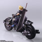 Final Fantasy VII Bring Arts Figura y vehículo Cloud Strife & Hardy-Daytona 15 cm