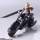 Final Fantasy VII Bring Arts Figura y vehículo Cloud Strife & Hardy-Daytona 15 cm