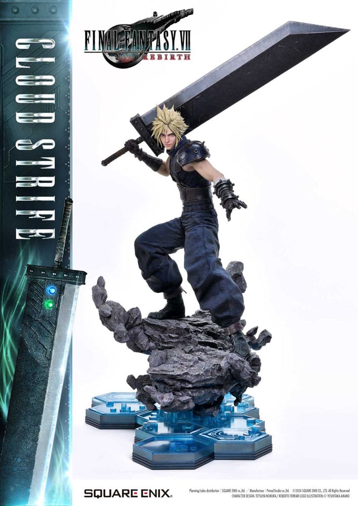Final Fantasy VII Rebirth Estatua 1/4 Cloud Strife 68 cm