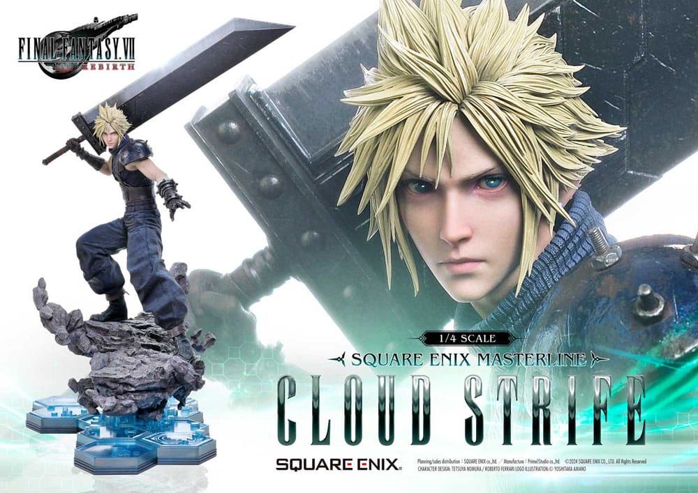 Final Fantasy VII Rebirth Estatua 1/4 Cloud Strife 68 cm