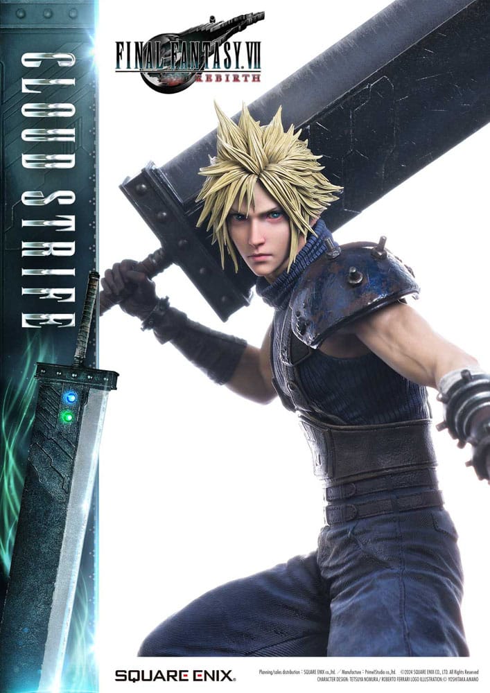 Final Fantasy VII Rebirth Estatua 1/4 Cloud Strife 68 cm