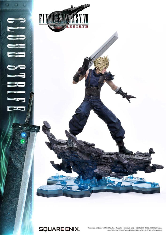 Final Fantasy VII Rebirth Estatua 1/4 Cloud Strife 68 cm