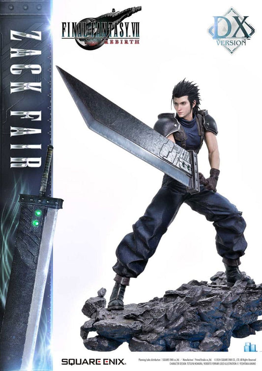 Final Fantasy VII Rebirth Estatua 1/4 Zack Fair Deluxe Ver. 57 cm