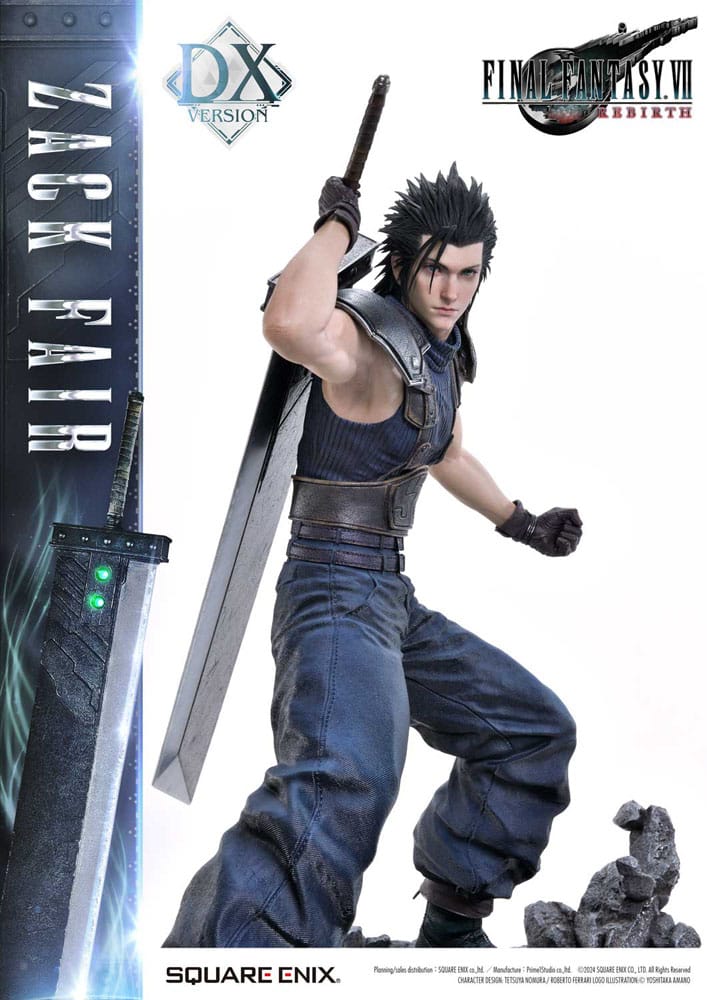 Final Fantasy VII Rebirth Estatua 1/4 Zack Fair Deluxe Ver. 57 cm