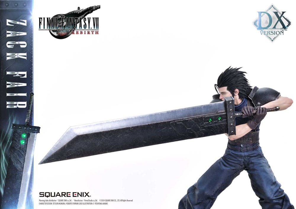 Final Fantasy VII Rebirth Estatua 1/4 Zack Fair Deluxe Ver. 57 cm