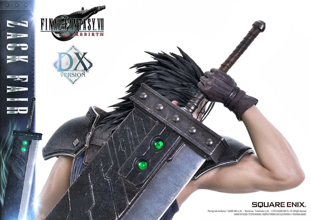 Final Fantasy VII Rebirth Estatua 1/4 Zack Fair Deluxe Ver. 57 cm