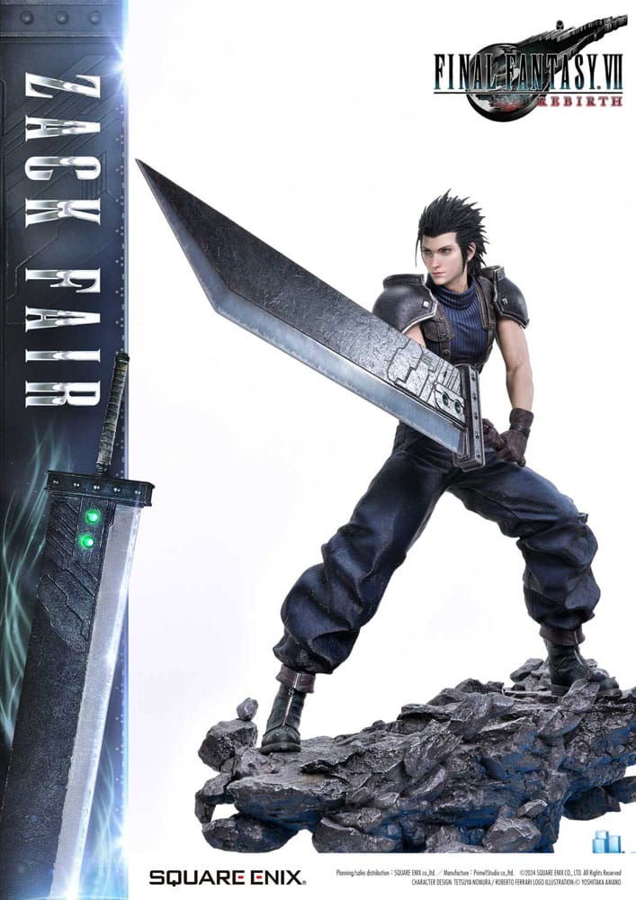Final Fantasy VII Rebirth Estatua 1/4 Zack Fair 57 cm