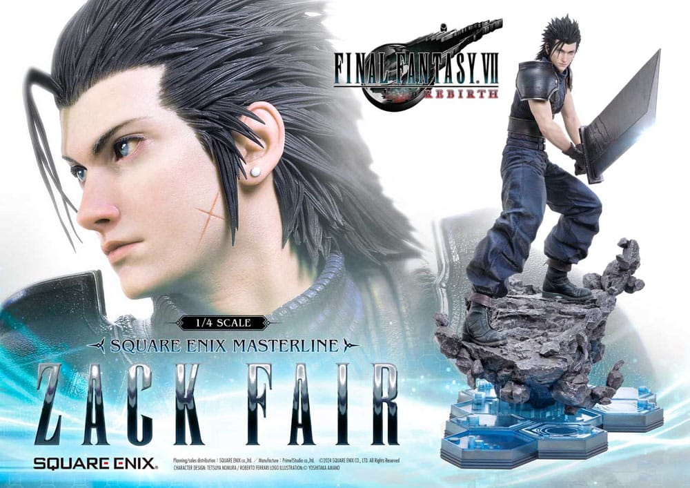 Final Fantasy VII Rebirth Estatua 1/4 Zack Fair 57 cm