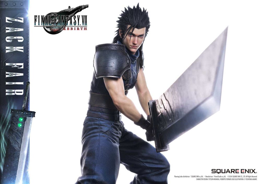 Final Fantasy VII Rebirth Estatua 1/4 Zack Fair 57 cm