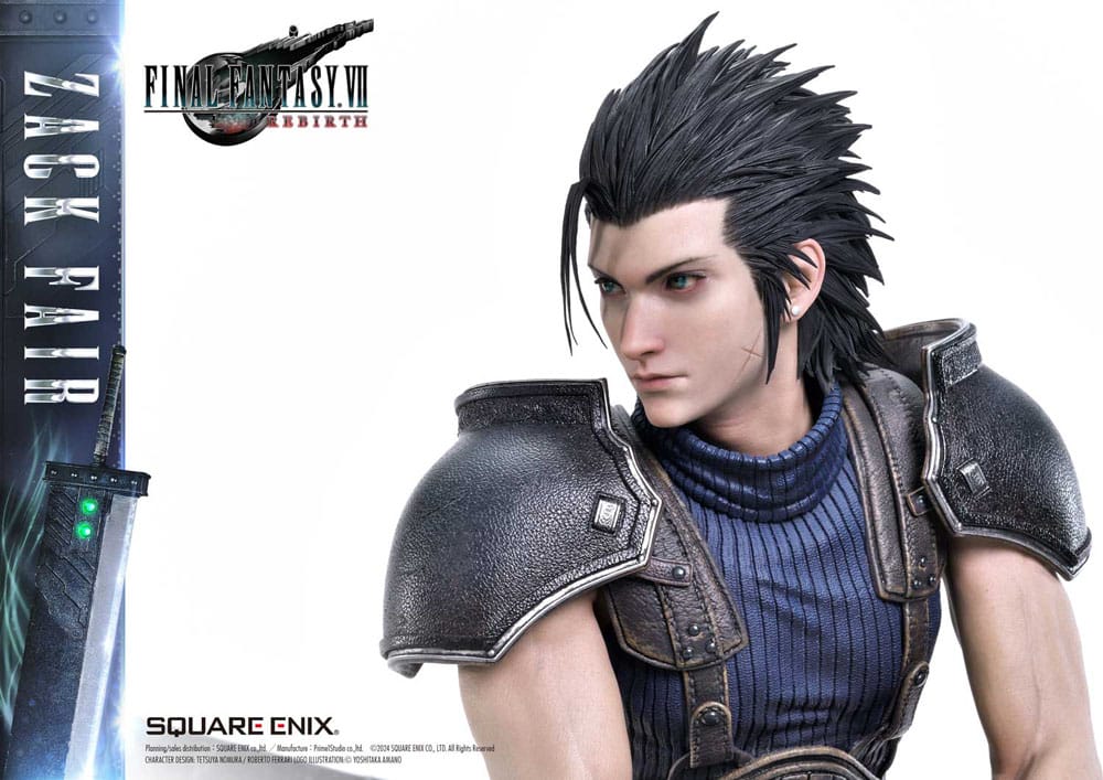 Final Fantasy VII Rebirth Estatua 1/4 Zack Fair 57 cm