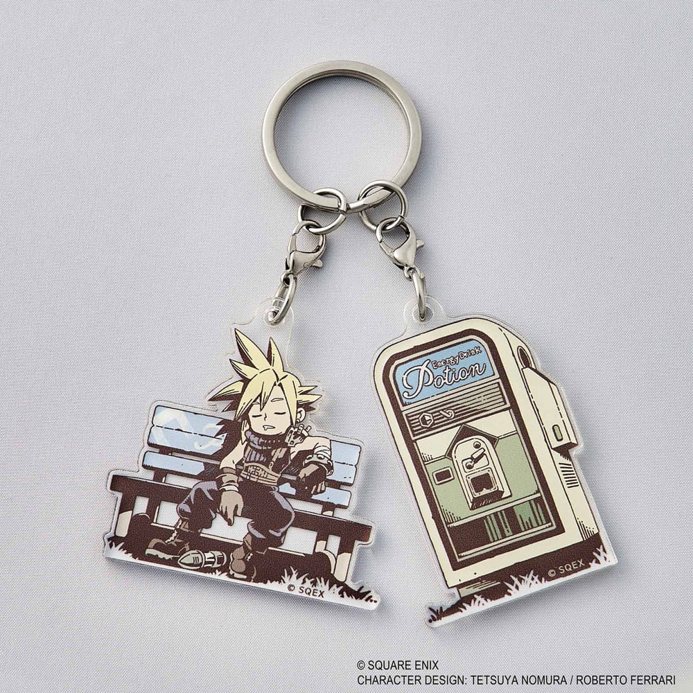 Final Fantasy VII Rebirth Llavero acrílico Cloud dormido