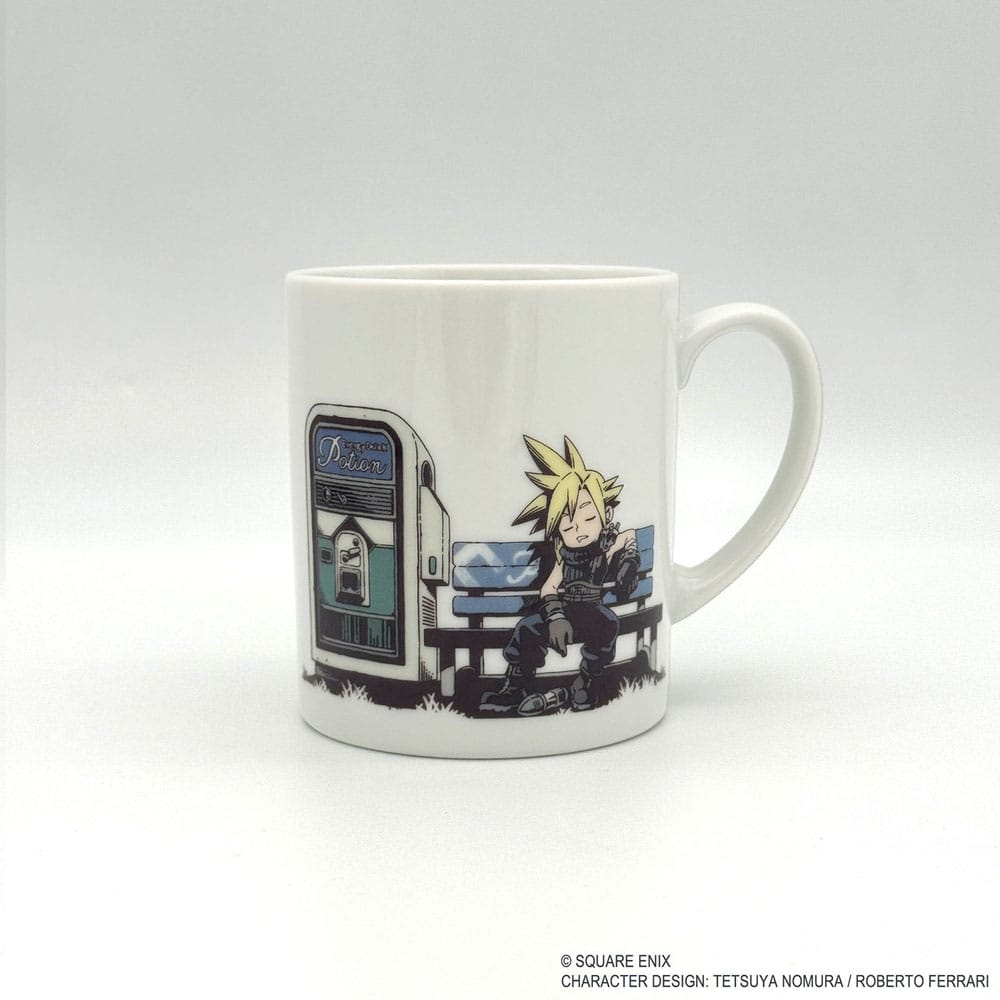 Final Fantasy VII Rebirth Taza Cloud dormido