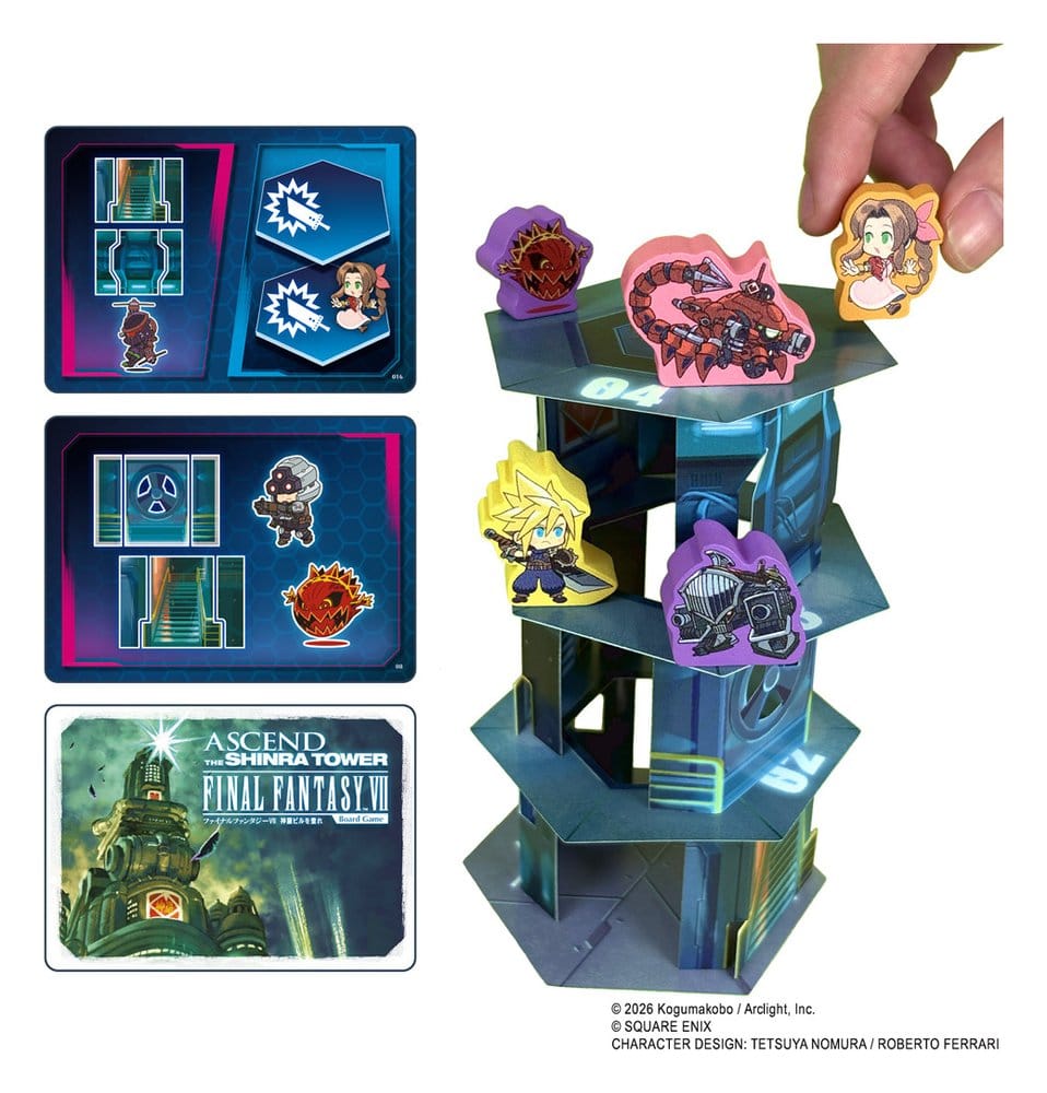 Final Fantasy VII Juego de mesa Ascend The Shinra Tower