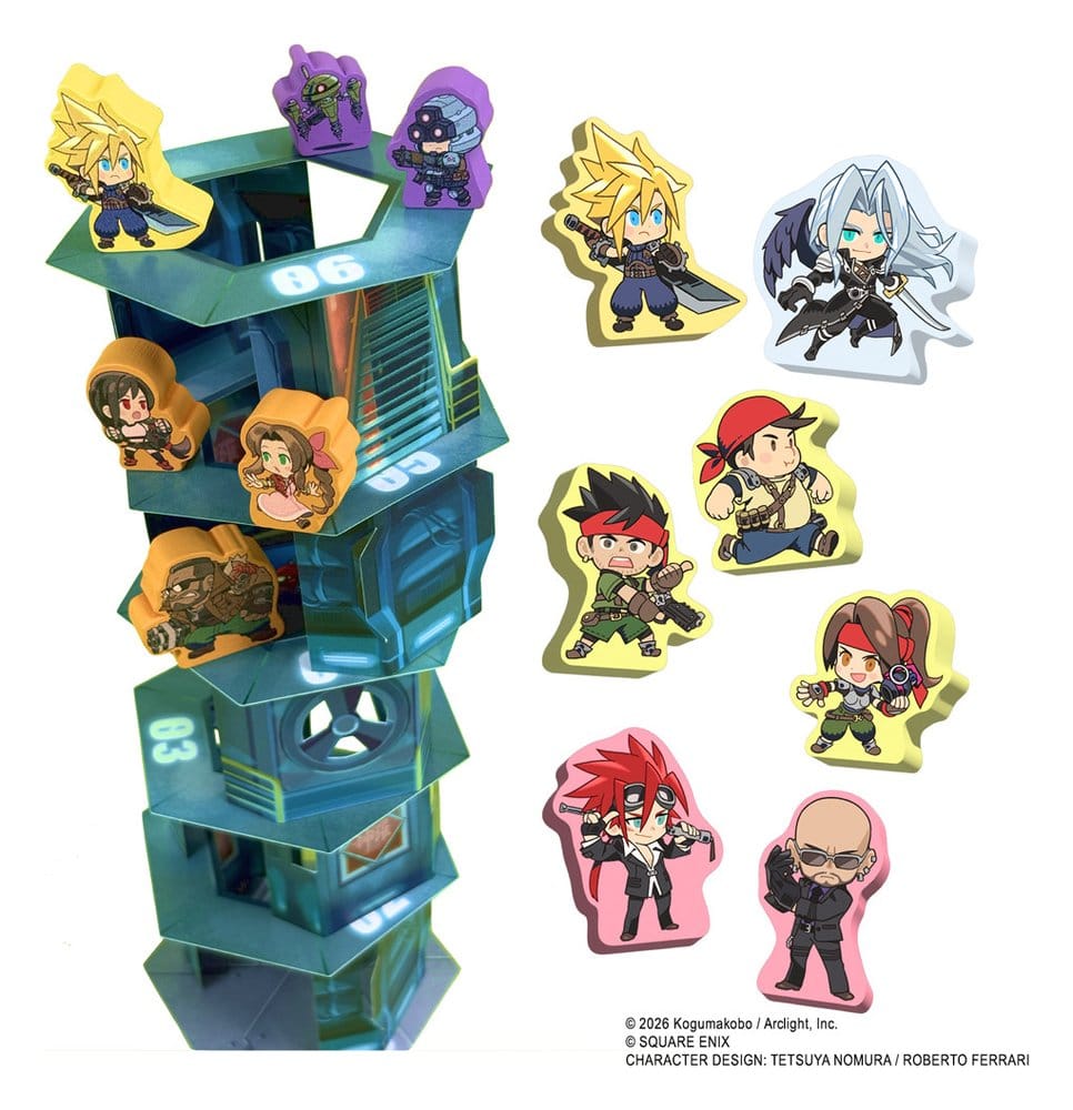 Final Fantasy VII Juego de mesa Ascend The Shinra Tower