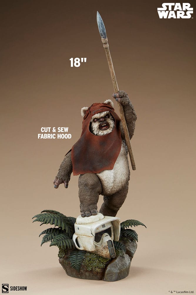 Star Wars: Episodio VI - El retorno del Jedi Estatua Premium Format Wicket 46 cm - Z POP Toys
