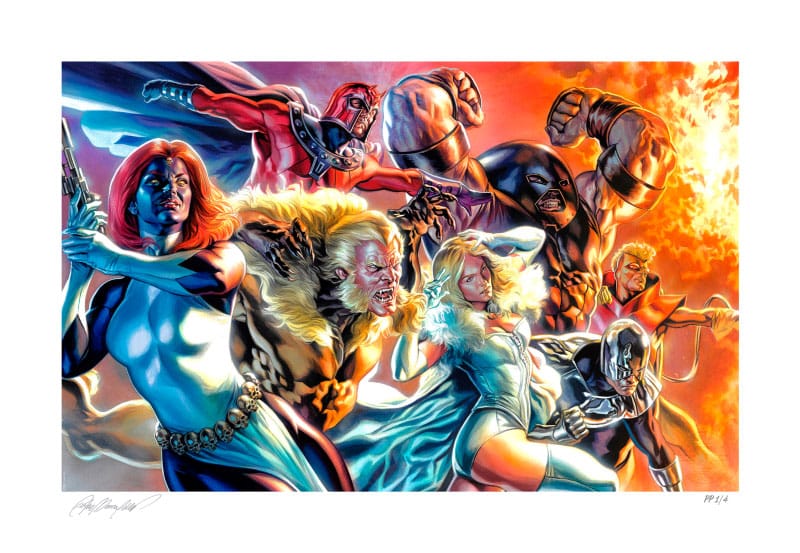 Marvel X-Men Litografia The Brotherhood of Mutants by Felipe Massafera 46 x 66 cm - sin marco