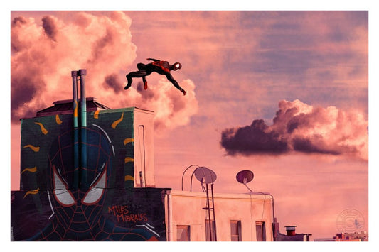 Spider-Man Litografia Miles Morales 41 x 61 cm - sin marco