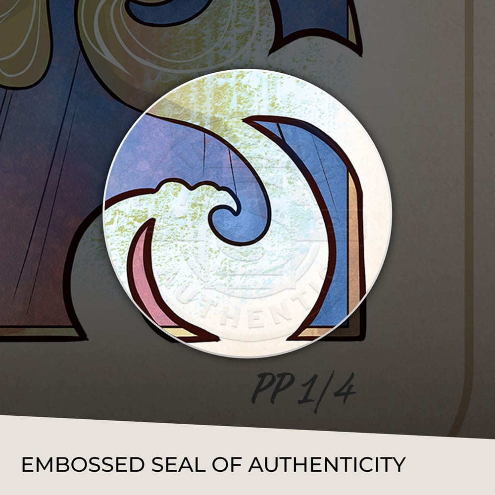 Critical Role Litografia Matthew Mercer: 10th Anniversary Art Nouveau Illustrations 46 x 28 cm- sin marco
