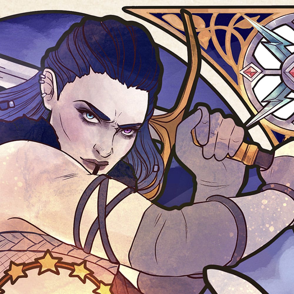 Critical Role Litografia Ashley Johnson: 10th Anniversary Art Nouveau Illustrations 46 x 28 cm- sin marco - Z POP Toys