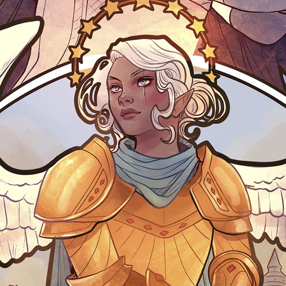 Critical Role Litografia Ashley Johnson: 10th Anniversary Art Nouveau Illustrations 46 x 28 cm- sin marco - Z POP Toys