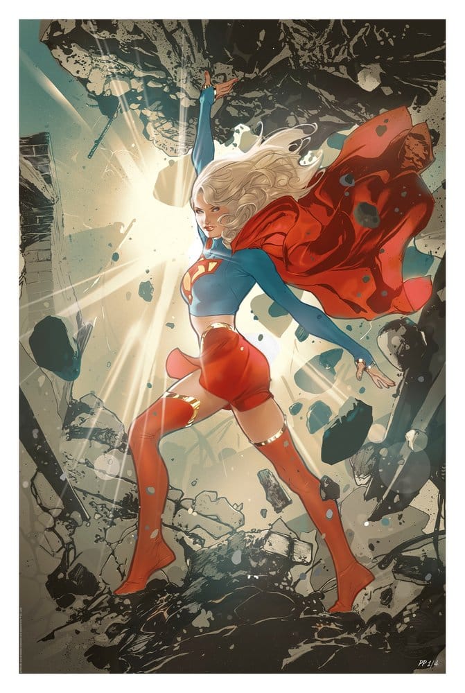 DC Comics Litografia Supergirl 41 x 61 cm - sin marco
