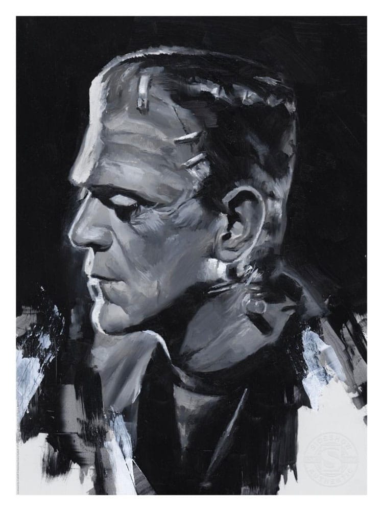 Frankenstein Litografia Frankenstein by Chris Valentine 41 x 31 cm - sin marco