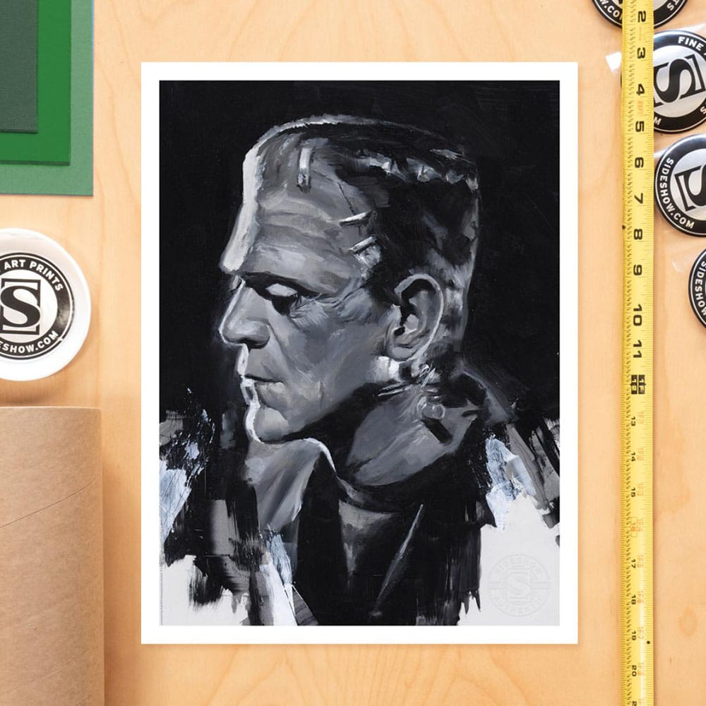 Frankenstein Litografia Frankenstein by Chris Valentine 41 x 31 cm - sin marco