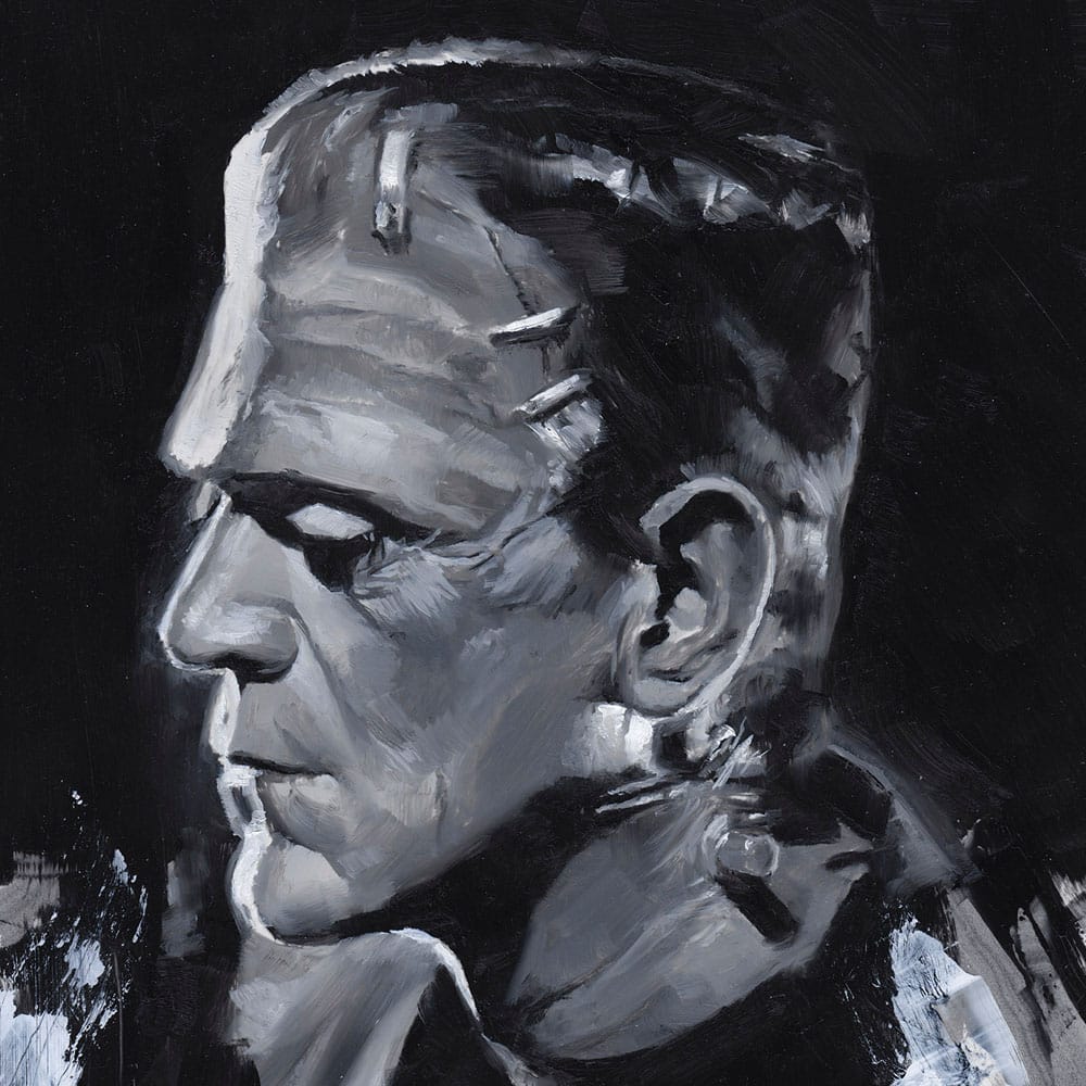 Frankenstein Litografia Frankenstein by Chris Valentine 41 x 31 cm - sin marco