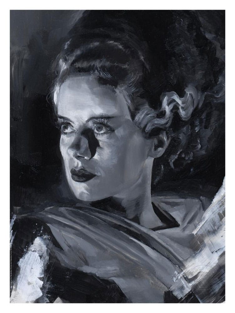La novia de Frankenstein Litografia Bride of Frankenstein by Chris Valentine 41 x 31 cm - sin marco - Z POP Toys