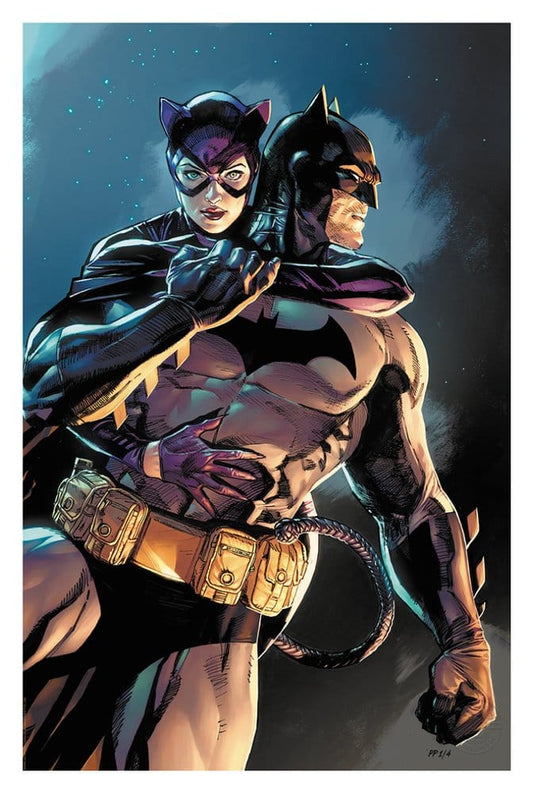 DC Comics Litografia Batman & Catwoman 61 x 41 cm - sin marco