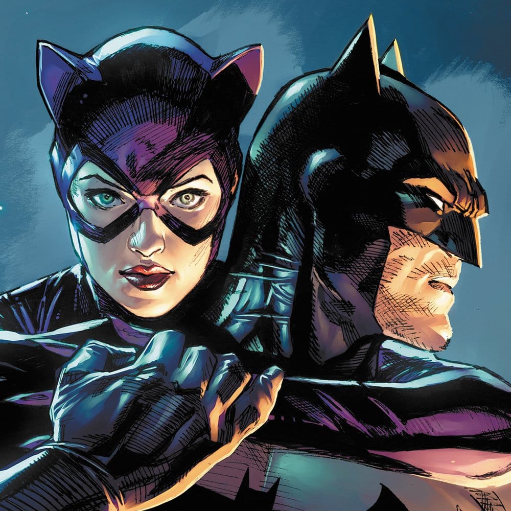 DC Comics Litografia Batman & Catwoman 61 x 41 cm - sin marco