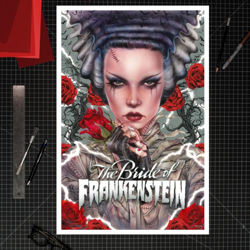 La novia de Frankenstein Litografia Bride Afterlife by Brian M. Viveros 61 x 41 cm - sin marco - Z POP Toys