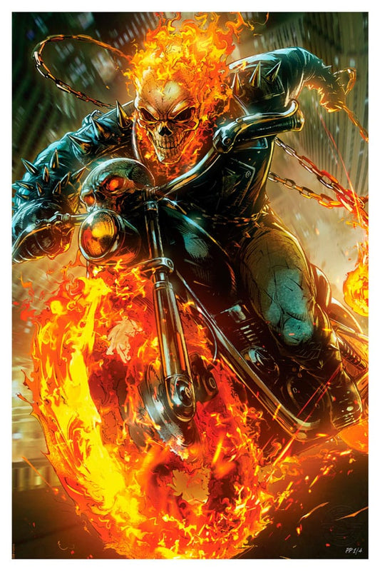 Marvel Litografia Cosmic Ghost Rider 61 x 41 cm - sin marco