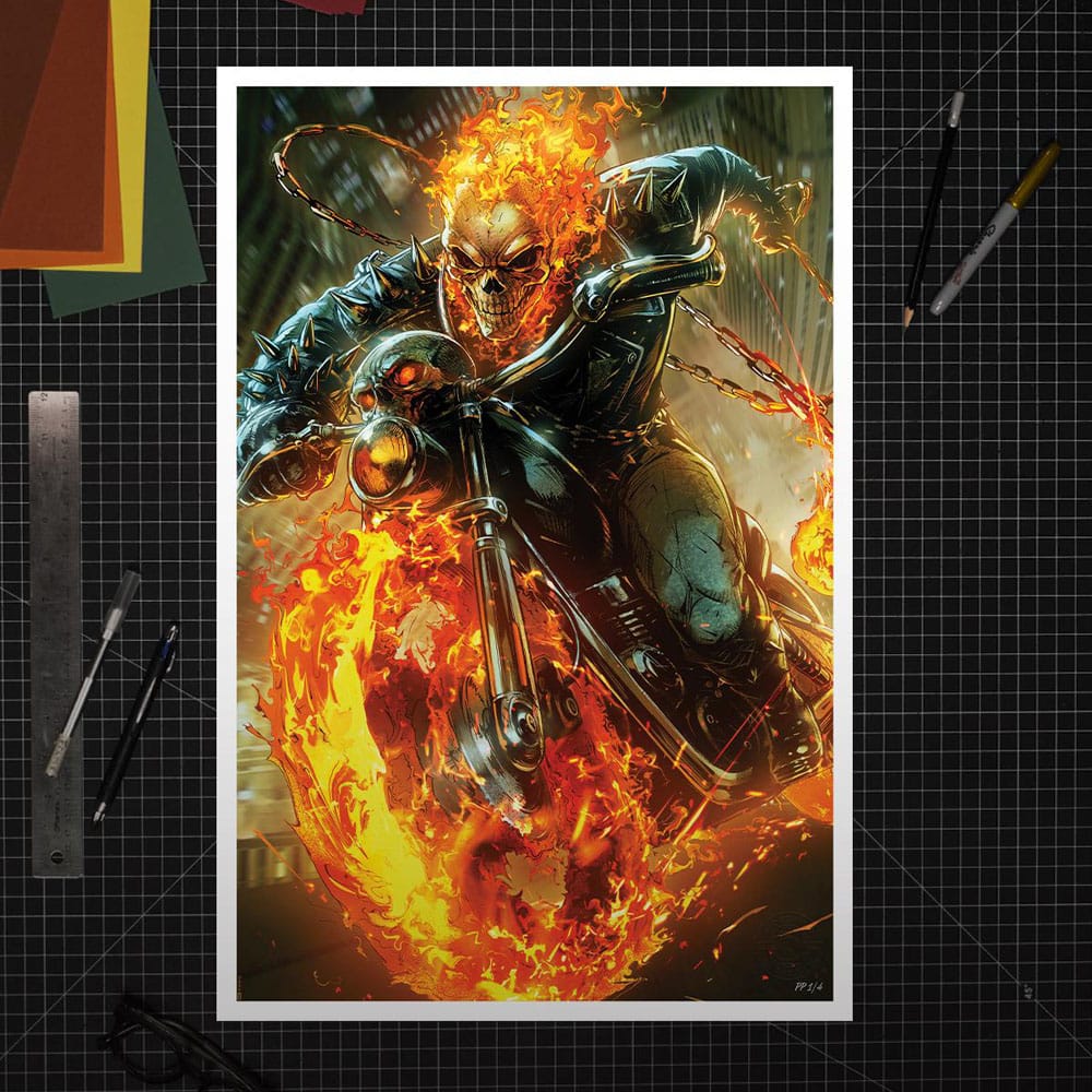 Marvel Litografia Cosmic Ghost Rider 61 x 41 cm - sin marco