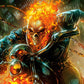 Marvel Litografia Cosmic Ghost Rider 61 x 41 cm - sin marco