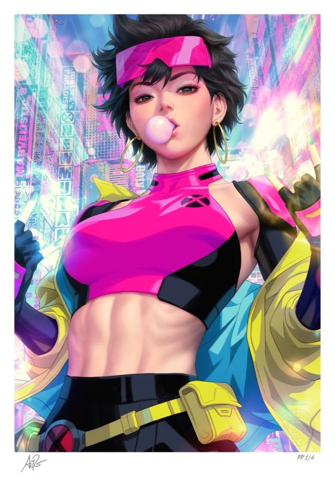 X-Men Marvel Litografia Jubilee 46 x 61 cm - sin marco