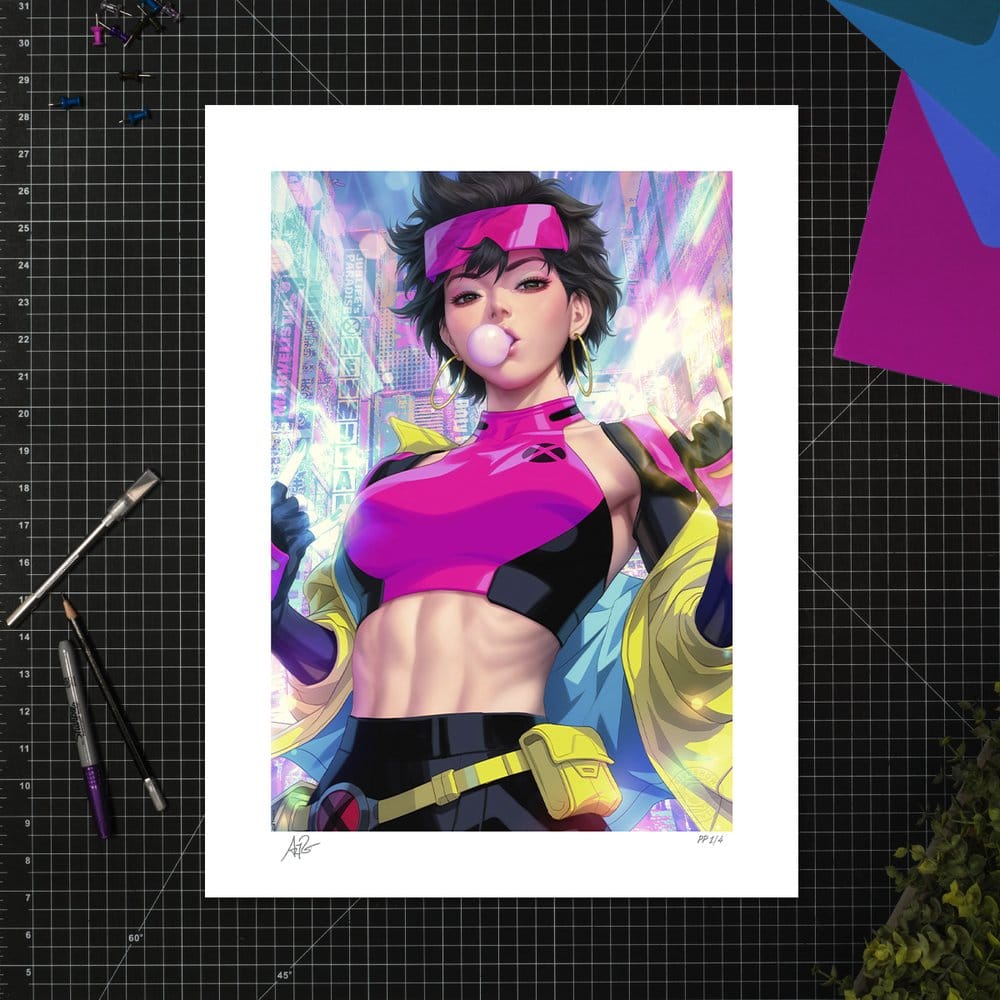 X-Men Marvel Litografia Jubilee 46 x 61 cm - sin marco