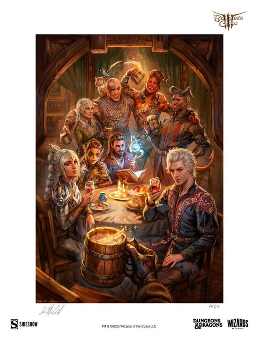 Baldur's Gate III Litografia The Elfsong Tavern 61 x 46 cm - sin marco