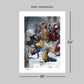 Marvel Litografia Wolverine vs Omega Red 46 x 61 cm - sin marco