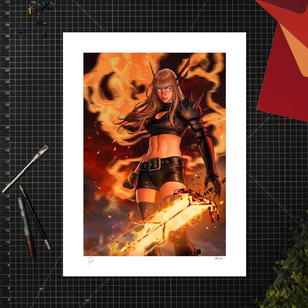 Marvel X-Men Litografia Magik 61 x 41 cm - sin marco