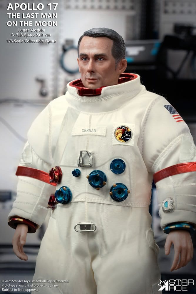 NASA Apollo 17 Figura 1/6 The Last Man on the Moon 30 cm