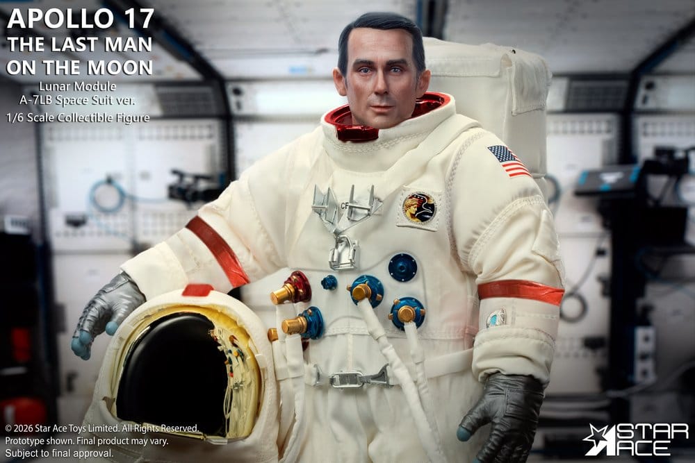 NASA Apollo 17 Figura 1/6 The Last Man on the Moon 30 cm
