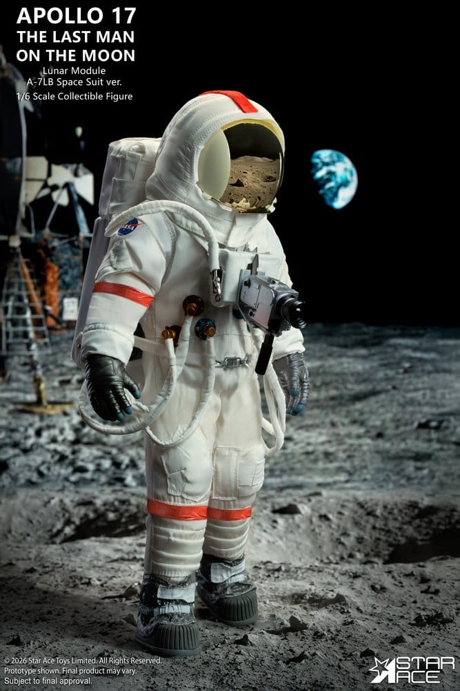 NASA Apollo 17 Figura 1/6 The Last Man on the Moon 30 cm