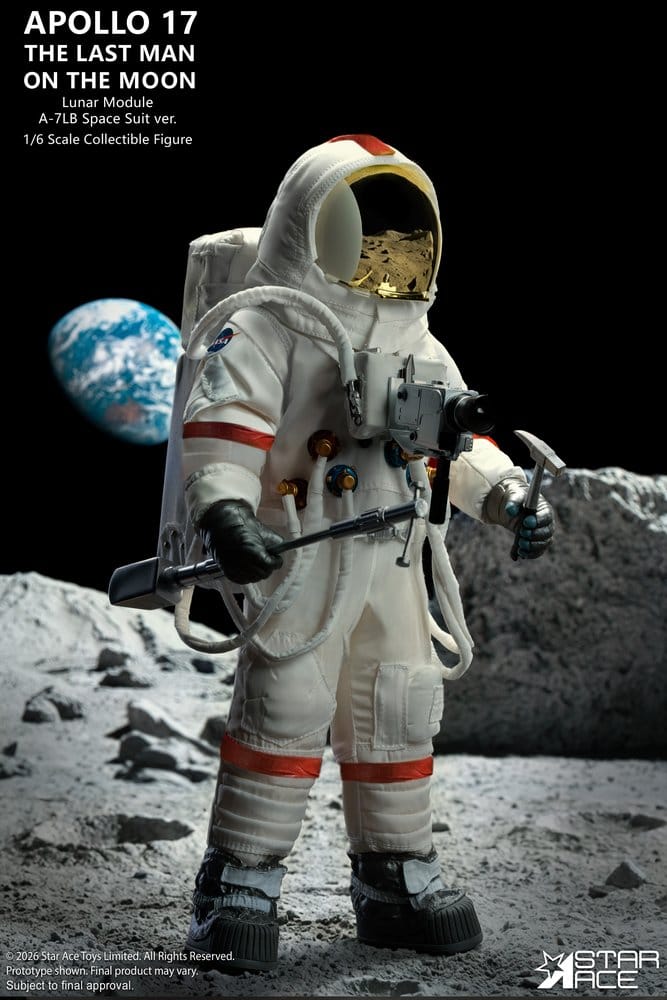 NASA Apollo 17 Figura 1/6 The Last Man on the Moon 30 cm