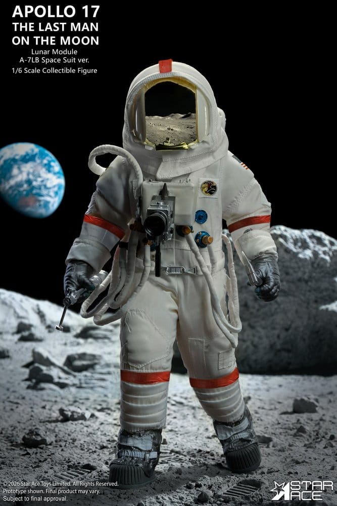 NASA Apollo 17 Figura 1/6 The Last Man on the Moon 30 cm
