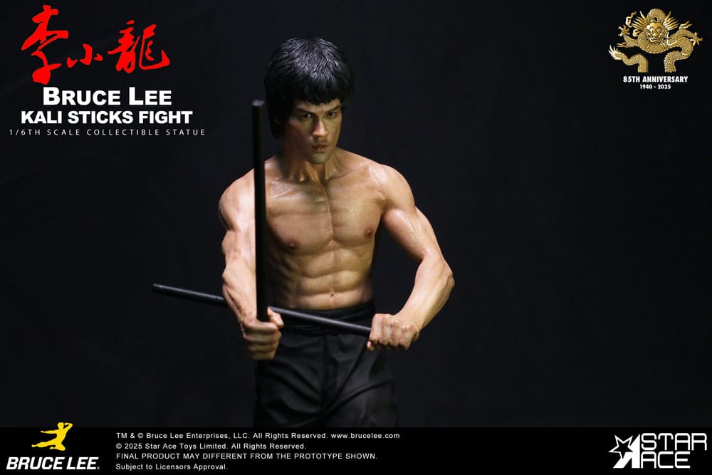 Operación Dragón My Favourite Movie Estatua 1/6 Bruce Lee Kali Sticks Fight Normal Version 30 cm - Z POP Toys