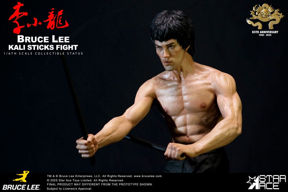 Operación Dragón My Favourite Movie Estatua 1/6 Bruce Lee Kali Sticks Fight Normal Version 30 cm - Z POP Toys