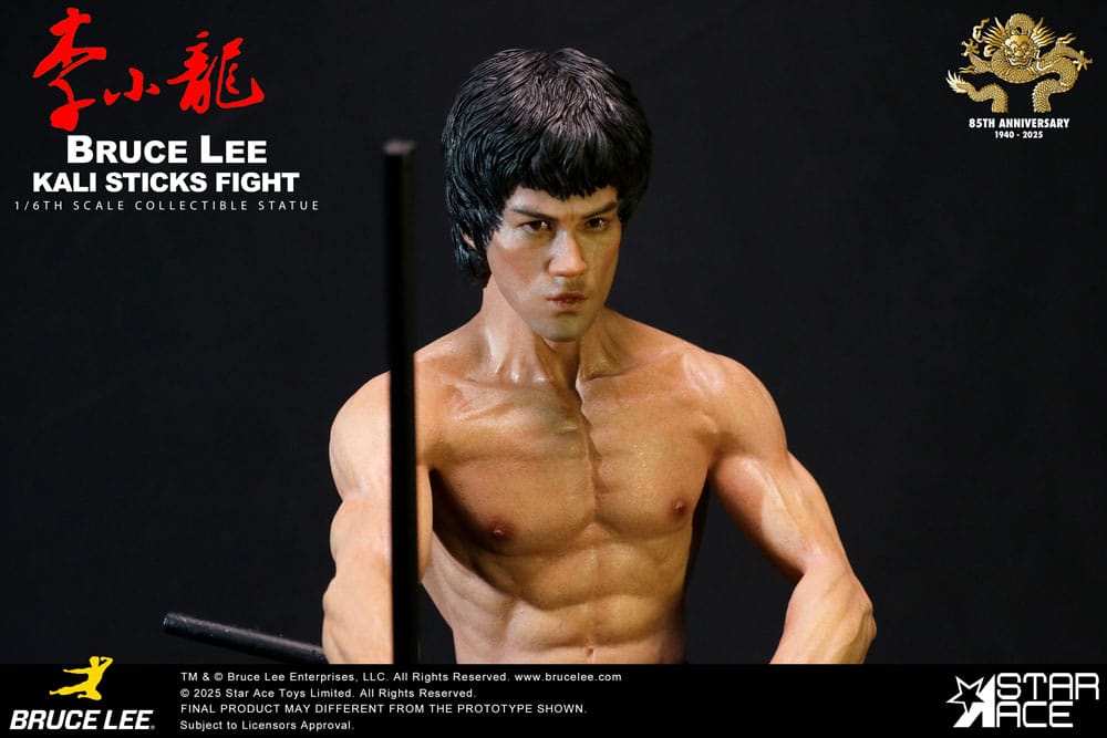 Operación Dragón My Favourite Movie Estatua 1/6 Bruce Lee Kali Sticks Fight Deluxe Basement Version 30 cm - Z POP Toys