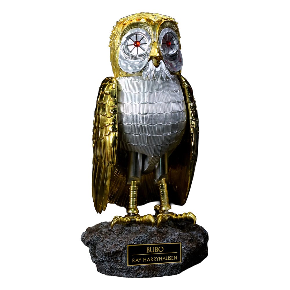 Furia de titanes Estatua Ray Harryhausens Bubo 34 Gold Patina Edition Deluxe Ver. 34 cm